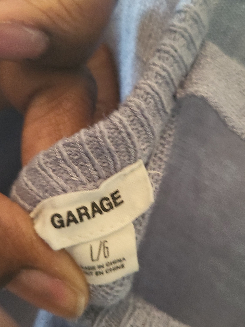 GARAGE Lavender Ribbed Top - Light Purple